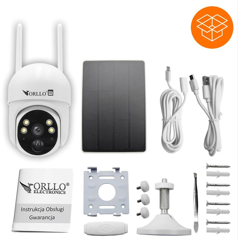 Orllo TZ1 PRO wireless 4G LTE PTZ IP camera with solar panel