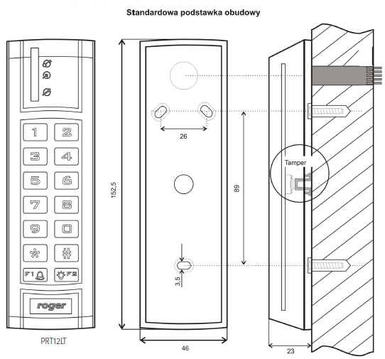 ROGER PRT12LT-G PROXIMITEITSLEZER