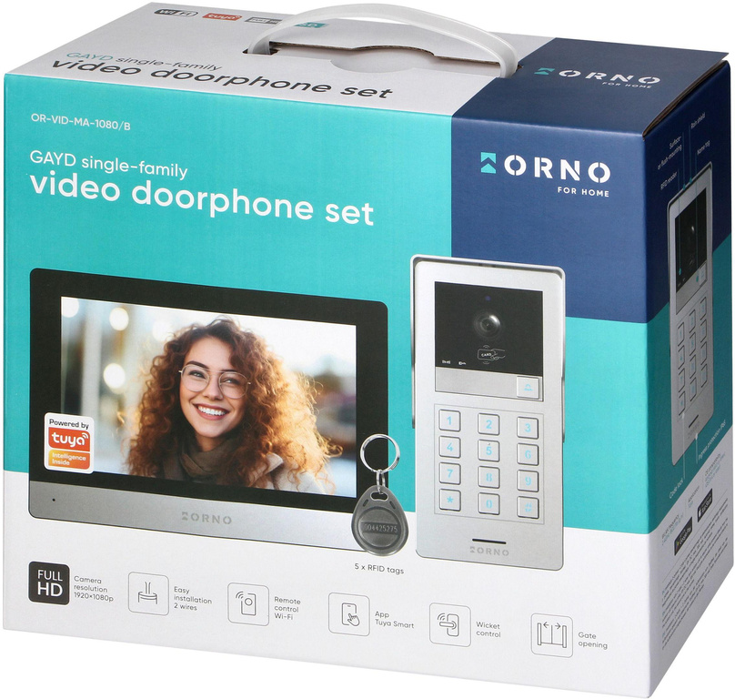 Vidéophone 2 fils ORNO OR-VID-MA-1080/B