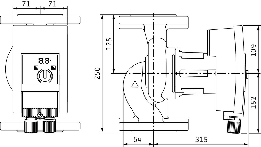 Circulatiepomp Wilo-Yonos MAXO 40/0.5-12 PN6/10