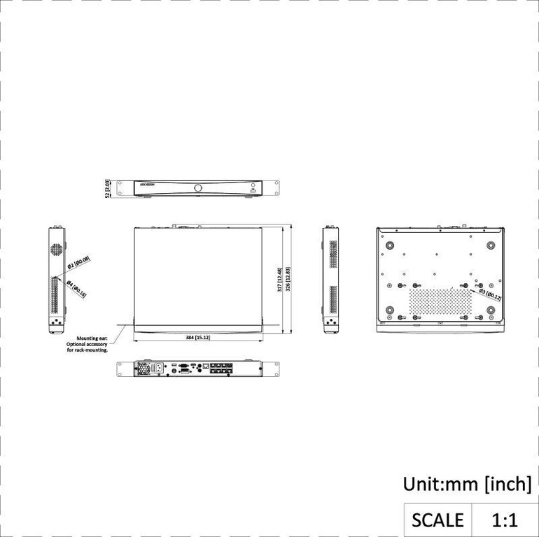AcuSense Hikvision DS-7608NXI-I2/8P/S(E) NVR IP 8 kanalen PoE H.265+ 4K HDMI