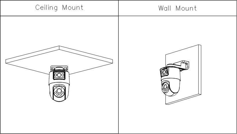 Dahua IPC-PTS2249B-E2-S-PV-0360B-PRO Telecamera IP AI a doppia lente da 4MP a colori
