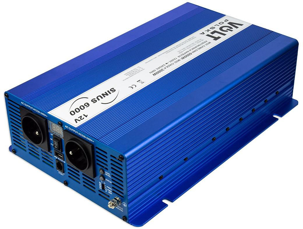 INVERTER VOLT POLSKA SINUS ECO 6000 12V / 230V 3000/6000W