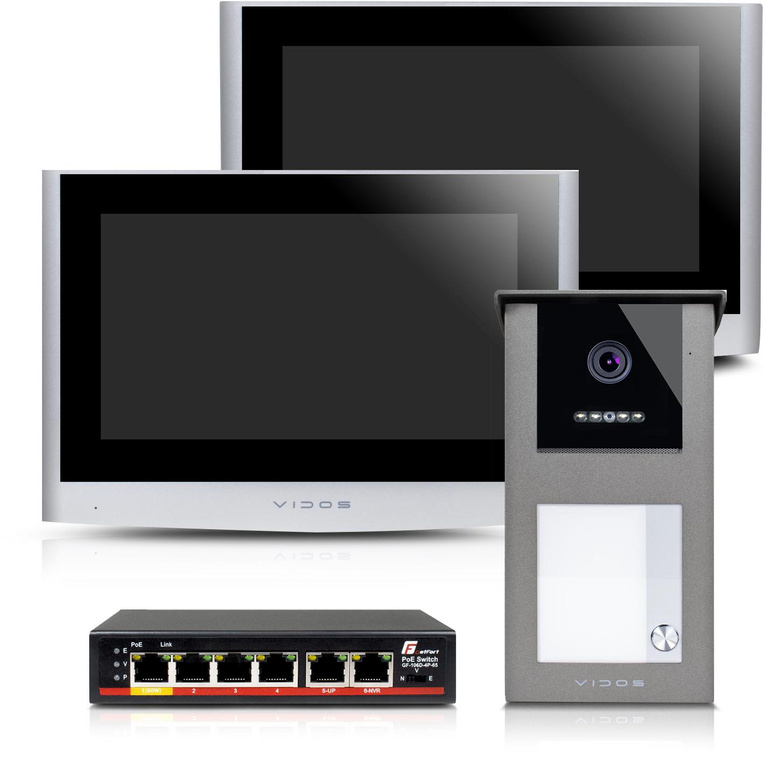 VIDOS S101-2 M100-X IP video-intercom full HD camera 7 inch scherm Wi-Fi PoE