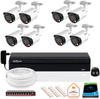 DAHUA IP supraveghere kit 8x camera IPC-HFW2849S-S-IL-0280B 8MPX
