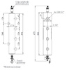 Isolierte Hydraulikkupplung BLH 850 mit Verteiler 70 kW 6x GW G 1 Zoll 2x GW G 1/2 Zoll Entlüftung automatisches Ablassventil