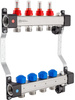 InoxFlow manifold with valves for actuators and flow meters UFST MAX series 9 circuits