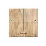 Grenton touch panel / 4 touch fields / TF-Bus / light wooden front