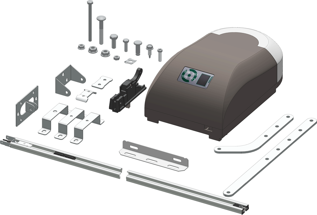 PROXIMA G1000P BANANAN HCS kit 433.92MHz (2 x 210cm rail) porte de garage