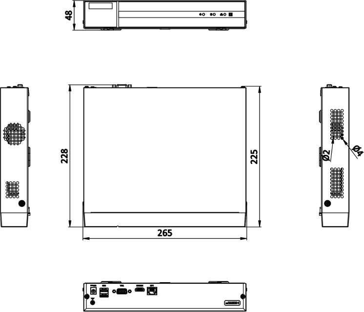 Hilook by Hikvision Enregistreur IP 4MP NVR-8CH-4MP