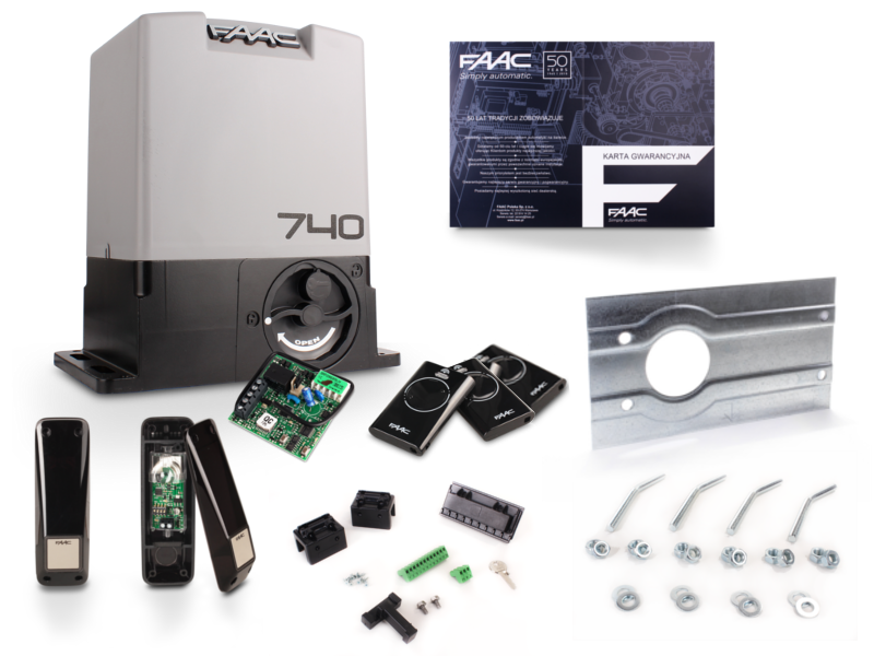 Sada Delta 2 - FAAC 740 pro 500kg posuvné brány