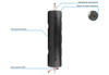 Giunto idraulico isolato BLH 850 con collettore 70 kW 6x GW G 1 pollice 2x GW G 1/2 pollice sfiato aria valvola di scarico automatica