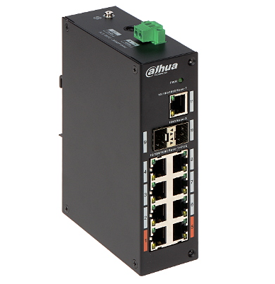 Switch Dahua PFS3211-8GT-120-V2 - 8-portowy, zarządzalny, PoE, Gigabit