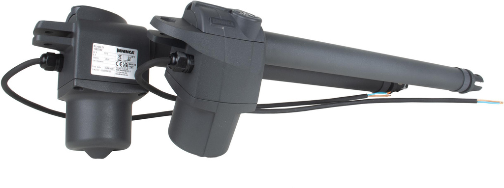 Automation set Beninca KBILL4024.PM TRUST 24V - drive for double-leaf gates up to 8 m - 24 V actuators, TRUST control panel, photocells, remote control