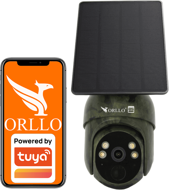 Orllo Drahtlose 4G LTE PTZ IP Kamera mit Solarpanel ORLLO TZ1 MORO