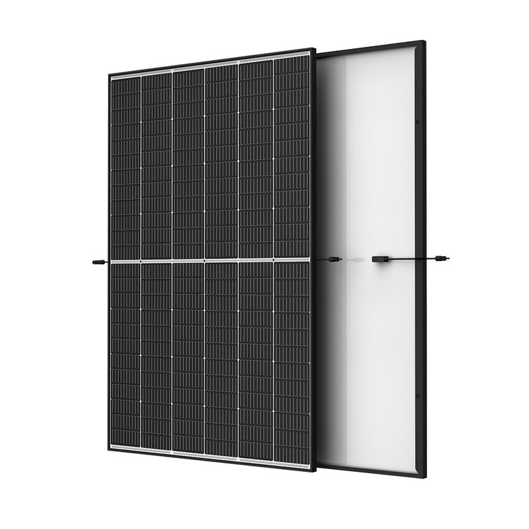 Photovoltaikmodul Trina TSM-430DE09R.08, 430W, Halbzellen, schwarzer Rahmen, weißes Rückblatt, 1762x1110x30mm