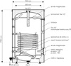 SGW(S) TOWER 500l heat exchanger with spiral coil, enamelled, hard polyurethane foam, skay, vertical free-standing