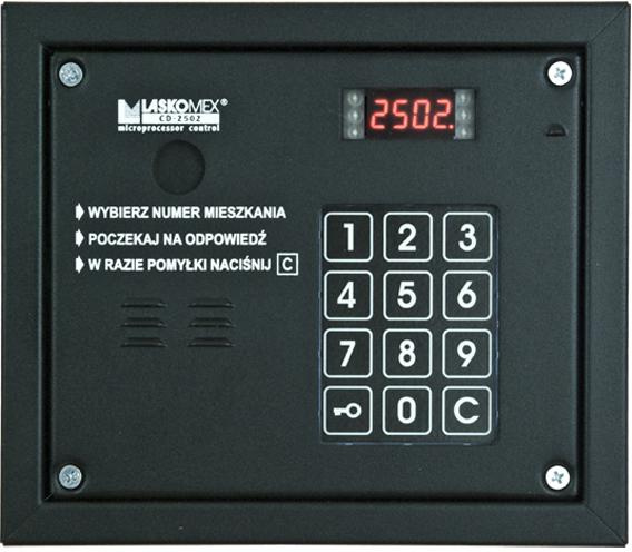 Laskomex CP-2503R black Audio panel with RFID key reader