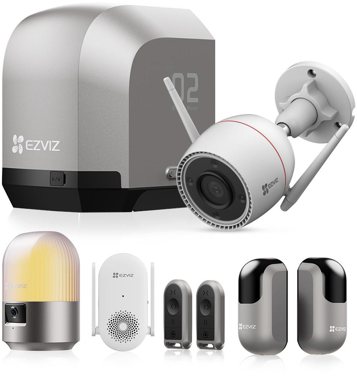EZVIZ HG2 600 PRO kit with H3C 2K+ camera - sliding gate operator up to 600 kg - 4 MP camera, Wi-Fi, alarm - compLet