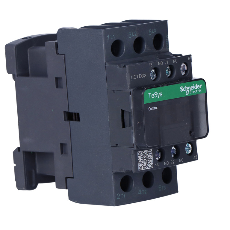 Power contactor TeSys D AC3 32A 3P 1NO 1NC coil 230VAC box terminals