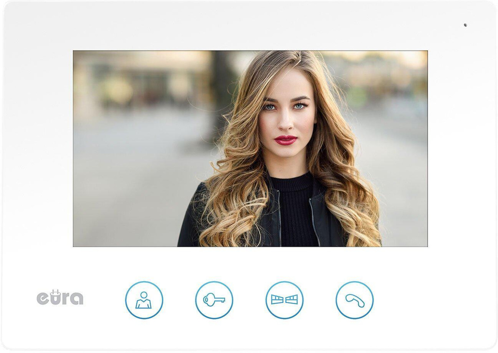 EURA VDP-90A3 DELTA VIDEODOMOFON + weißer TUYA-Monitor