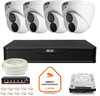 BCS Point IP Surveillance Kit 4x Camera BCS-P-EIP28FWR3-Ai2 DVR with 1TB drive