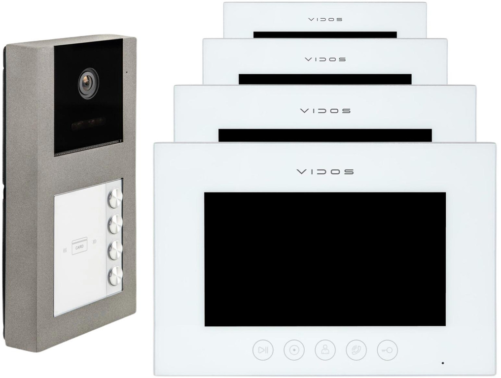 VIDOS X VIDEODOMOFON 4xM11W-X/S11-4