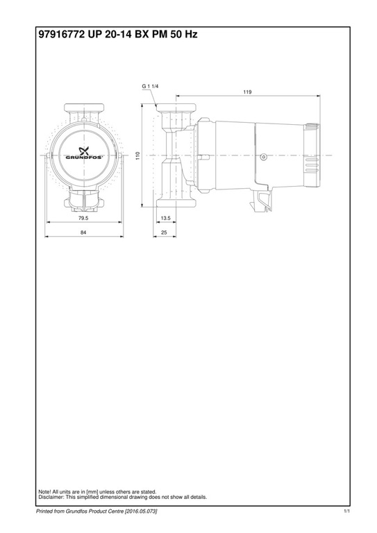 COMFORT 15-14 BX hot water circulating pump