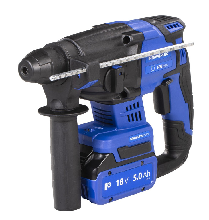 SDS-PLUS 18V 2,0J borrhammare med två 5,0Ah-batterier och 6,5A snabbladdare