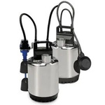 1-fas dräneringspump i rostfritt stål med flottörbrytare, typ DOC3/A, ELP 220-240V 50Hz