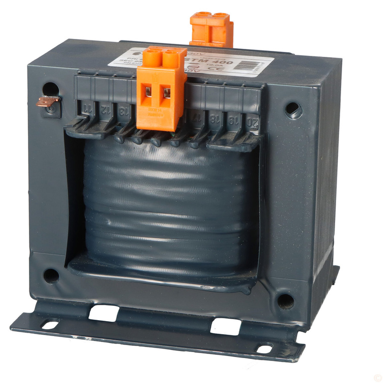 Transformateur d'isolement ou de sécurité monophasé 400VA 230V IP00 avec carcasse à chambre unique