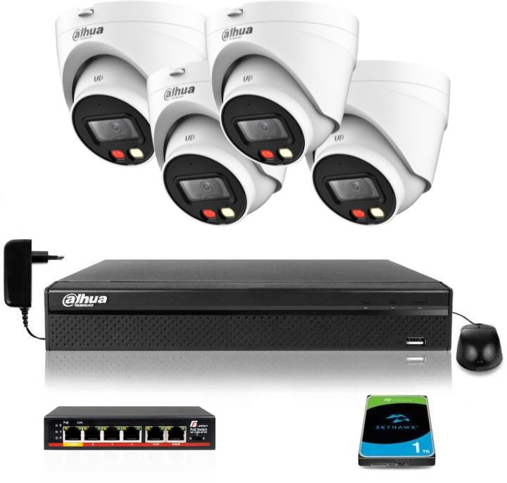 DAHUA IP surveillance set of 4 cameras IPC-HDW1439V-A-IL 4Mpx