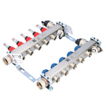 Rozdělovač PREMIUM s rotametry pro podlahové vytápění 5 okruhů