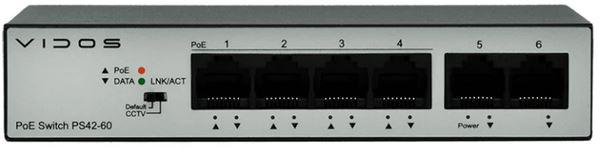 Commutateur PoE 4 ports VIDOS ONE PS 42/60