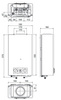 Gas water heater, instantaneous PEGASO PRO 11 NG - natural gas GZ-50