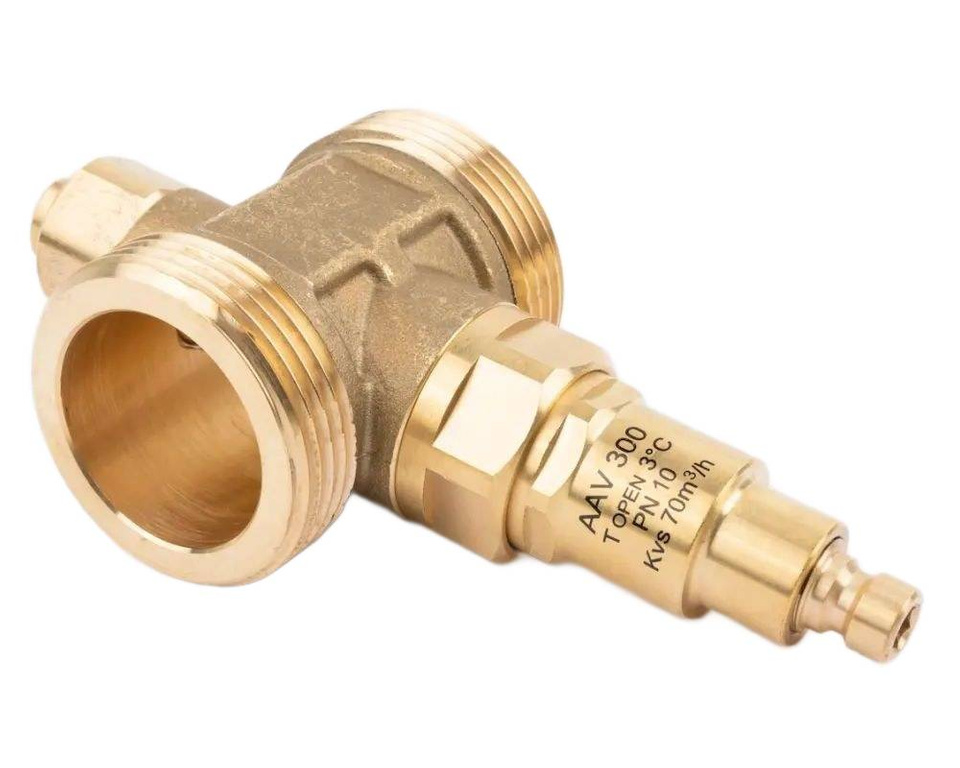 AFRISO Anti-freeze valve AAV 300, G1 1/4", PN10, Kvs 70 m3/h, opening temperature 3°C.