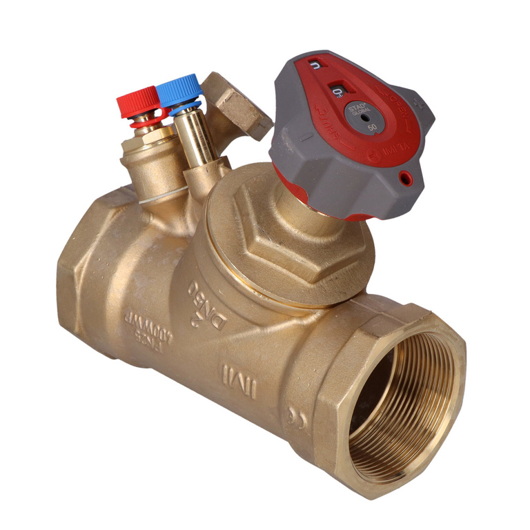 Vanne d'équilibrage STAD DN 50 avec drainage 3/4 de pouce