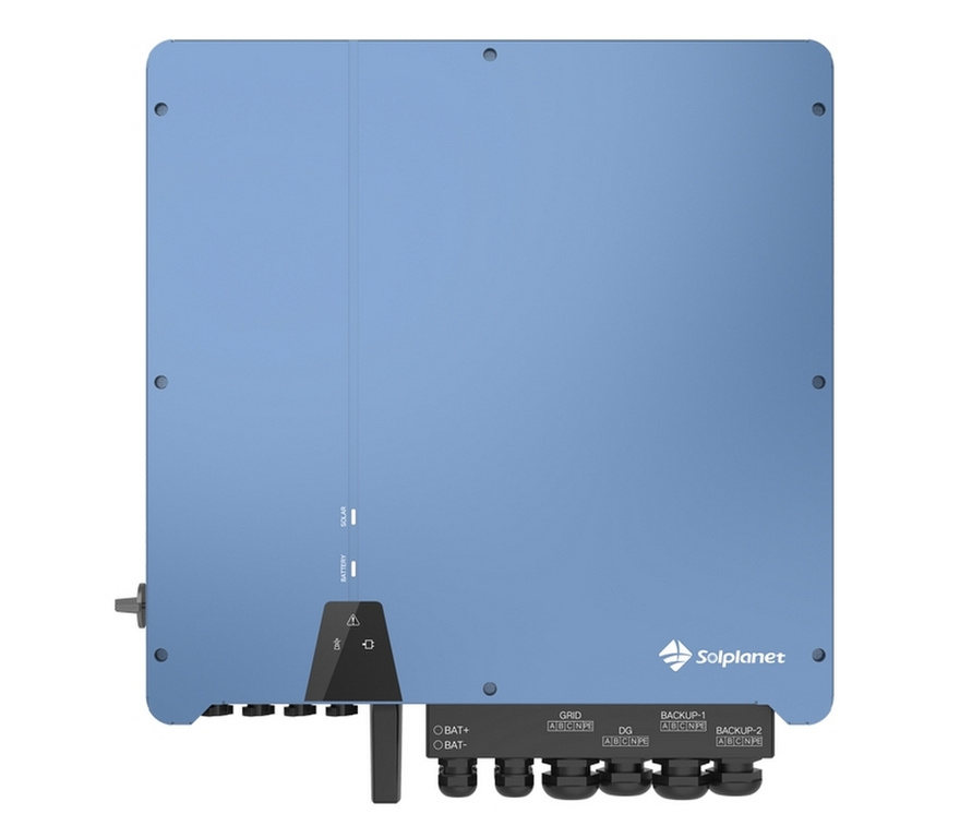 Solplanet 12kW Hybrid-Netzwechselrichter - 2 MPPT, WLAN, RS485 - Ideal für Lithium-Ionen-Batterien - 10 Jahre Garantie.