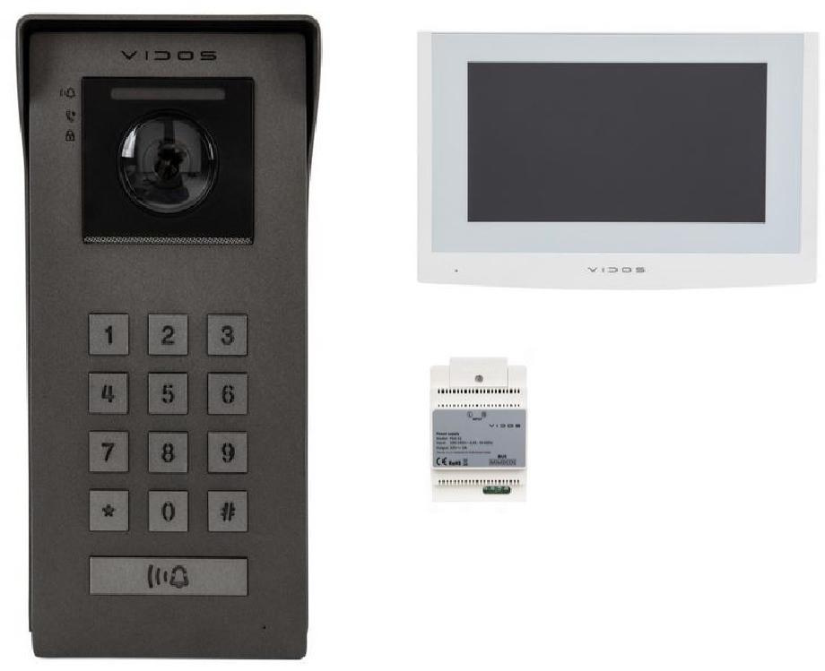 VIDOS 2IP S200 video-intercomsysteem met M200W-X monitor IP-deurintercomkit