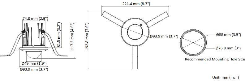 Cameră IP Hikvision DS-2CD2E43G2-U 4MPx cu obiectiv de 2,8 mm și suport audio