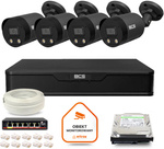 BCS Point IP Surveillance Kit 4x Camera BCS-P-TIP28FWR3L2-Ai2-G DVR with 1TB drive