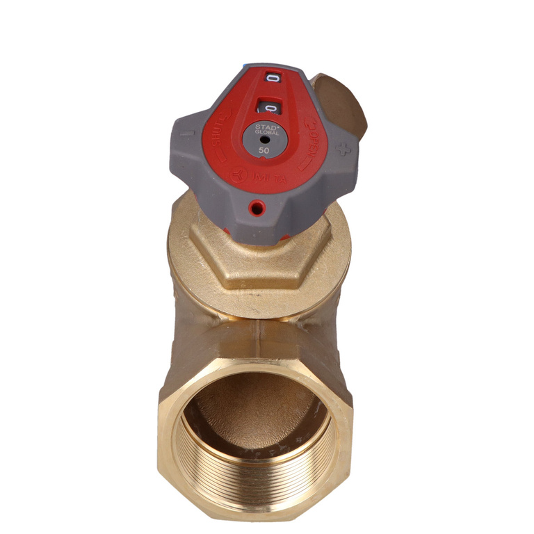 Vanne d'équilibrage STAD DN 50 avec drainage 3/4 de pouce