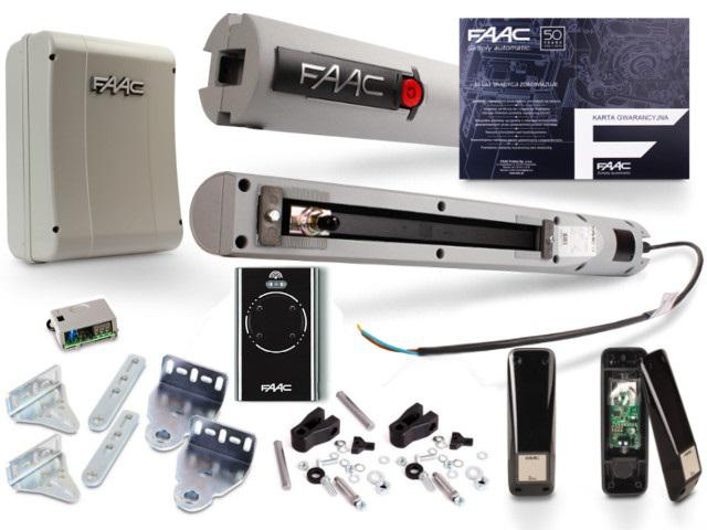 Pratico kit 24V - FAAC S418 per cancelli a due ante da 5,4 m