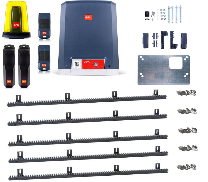 Készlet BFT DEIMOS ULTRA BT B600 INT KIT + 5 m állványsín - 600 kg-os tolóajtókhoz