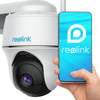 Reolink argus pt caméra IP sans fil rechargeable 4MP WiFi