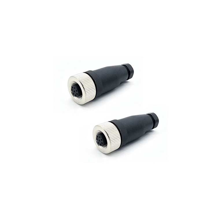 Connector M12 8 PIN female Soluzione Solare