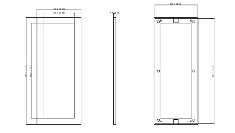 Frame for Dahua VTM126 video door entry modules