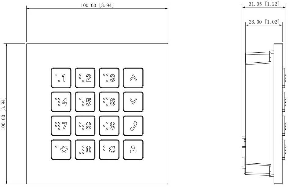 MODULE DAHUA VTO4202FB-MK