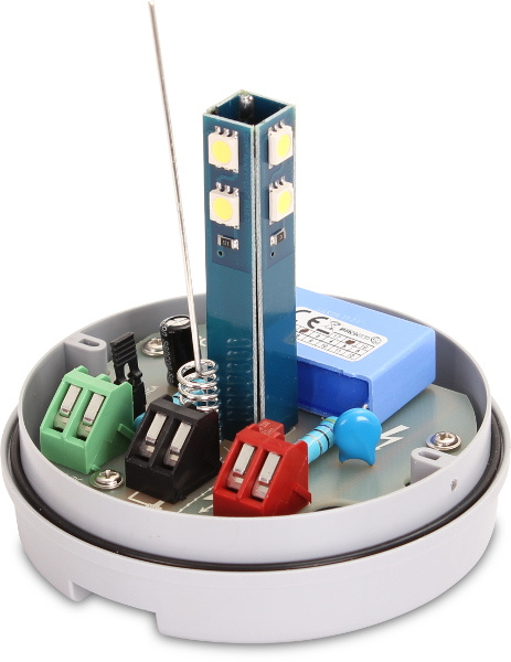 Lampada LED Proxima KOGUT con antenna 433,92 MHz integrata (24V DC/230V AC) giallo