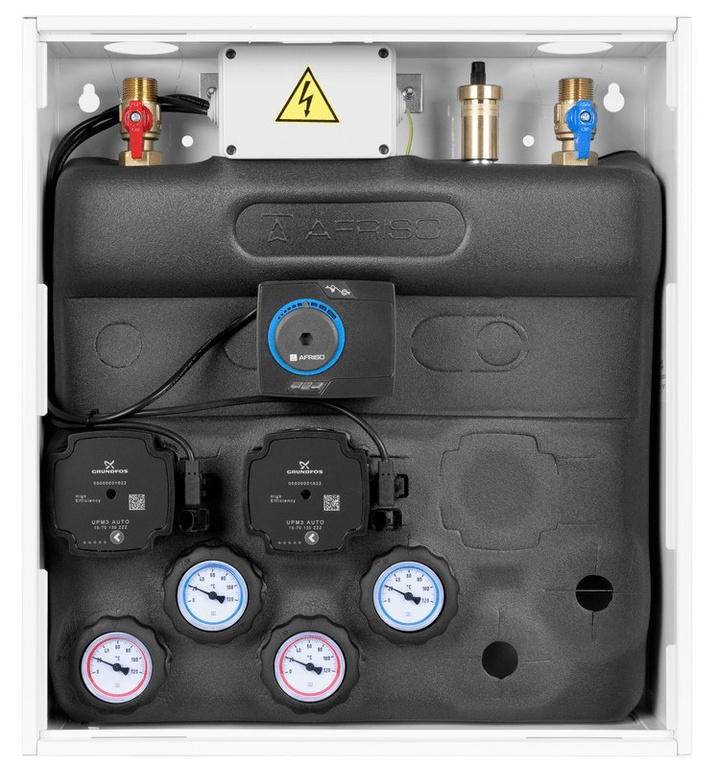 PrimoBox AZB 205 mixing set in cabinet, without mixing, rotary valve with ARM 141 actuator